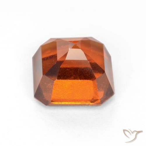 Hessonite Garnet Gemstone in 7 x 7 mm (calibrated) Size for Sale, Hessonite Garnet Stone in Deep Orange Color