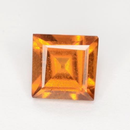 hellorange Hessonit-Granat Edelstein - 1.1ct Carréschliff / Quadrat (ID: 547627)