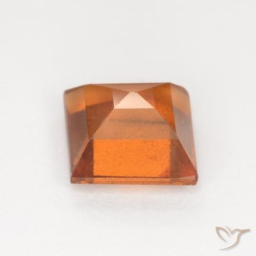Hessonite Garnet Gemstone in 6 x 6 mm (calibrated) Size for Sale, Hessonite Garnet Stone in Yellowish Orange Color