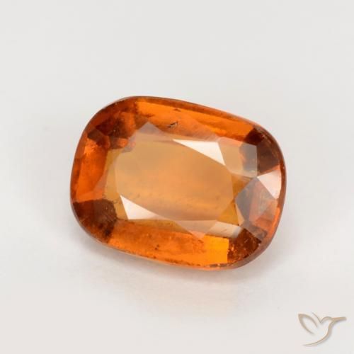 2.04 ct Orange Hessonite Garnet Stone, Natural Hessonite Garnet in Cushion-Cut Shape for Sale