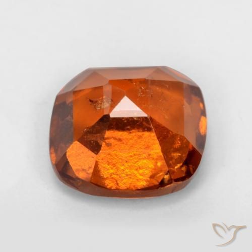 Hessonite Garnet Gemstone in 7 x 7 mm (calibrated) Size for Sale, Hessonite Garnet Stone in Fire Orange Color