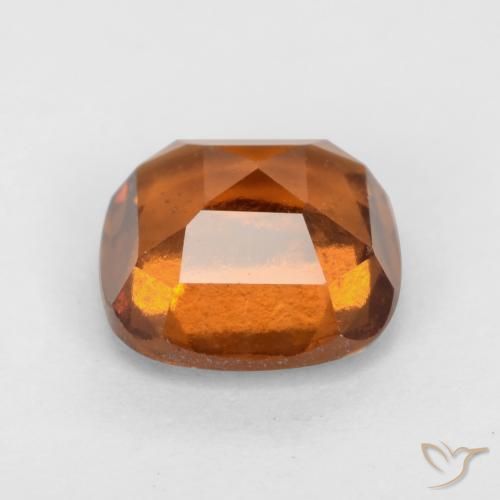 Hessonite Garnet Gemstone in 7 x 7 mm (calibrated) Size for Sale, Hessonite Garnet Stone in Deep Orange Color