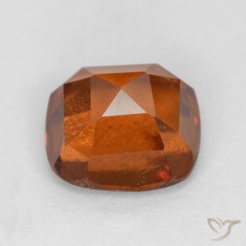 Hessonite Garnet Gemstone in 7 x 7 mm (calibrated) Size for Sale, Hessonite Garnet Stone in Reddish Orange Color
