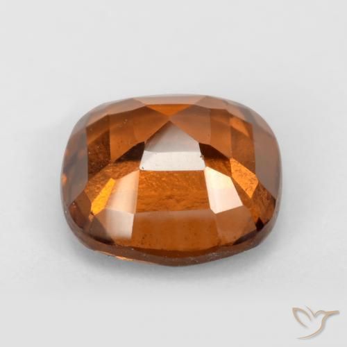 Hessonite Garnet Gemstone in 7 x 7 mm (calibrated) Size for Sale, Hessonite Garnet Stone in Deep Orange Color