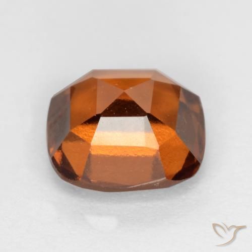 Hessonite Garnet Gemstone in 7 x 7 mm (calibrated) Size for Sale, Hessonite Garnet Stone in Deep Orange Color