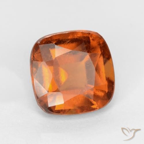1.95 ct Orange Hessonite Garnet Stone, Natural Hessonite Garnet in Cushion-Cut Shape for Sale