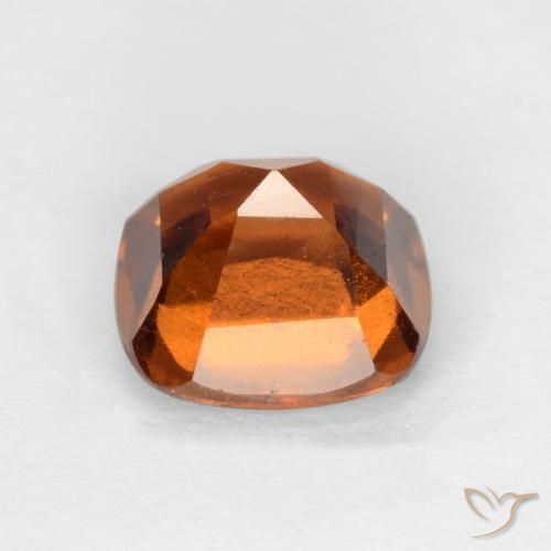 Hessonite Garnet Gemstone in 7 x 7 mm (calibrated) Size for Sale, Hessonite Garnet Stone in Amber Orange Color