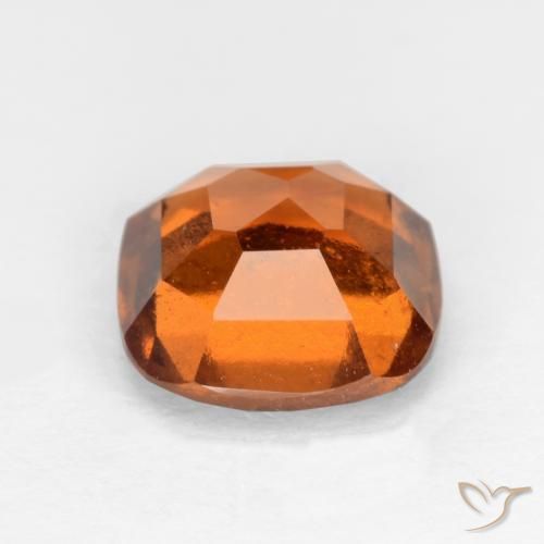 Hessonite Garnet Gemstone in 7 x 7 mm (calibrated) Size for Sale, Hessonite Garnet Stone in Deep Orange Color