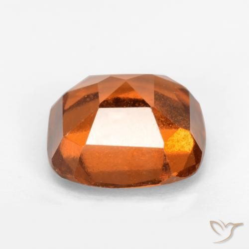 Hessonite Garnet Gemstone in 7 x 7 mm (calibrated) Size for Sale, Hessonite Garnet Stone in Medium Orange Color