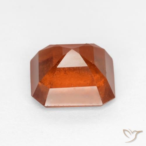 Hessonite Garnet Gemstone in 7 x 7 mm (calibrated) Size for Sale, Hessonite Garnet Stone in Medium Orange Color