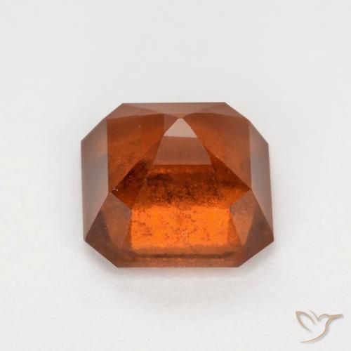 Hessonite Garnet Gemstone in 7 x 7 mm (calibrated) Size for Sale, Hessonite Garnet Stone in Amber Orange Color