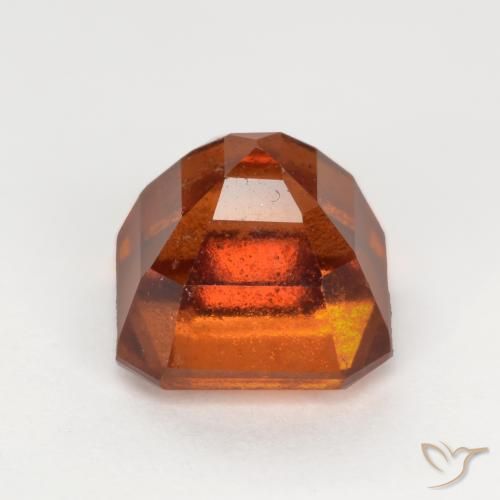Hessonite Garnet Gemstone in 7 x 7 mm (calibrated) Size for Sale, Hessonite Garnet Stone in Dark Orange Color