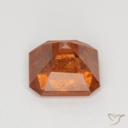 Hessonite Garnet Gemstone in 7 x 7 mm (calibrated) Size for Sale, Hessonite Garnet Stone in Deep Orange Color