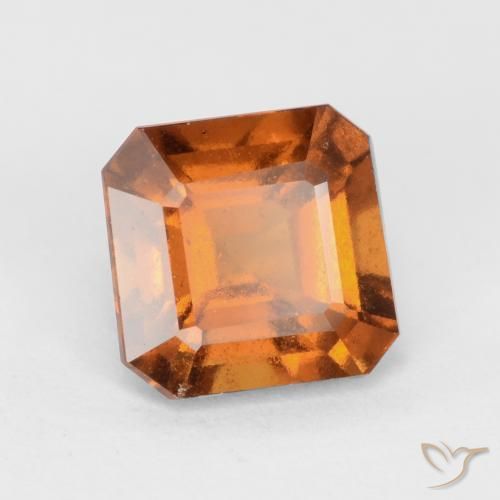 1.91 ct Orange Hessonite Garnet Stone, Natural Hessonite Garnet in Octagon Facet Shape for Sale