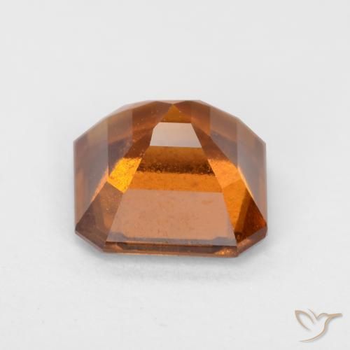 Hessonite Garnet Gemstone in 7 x 7 mm (calibrated) Size for Sale, Hessonite Garnet Stone in Medium Orange Color