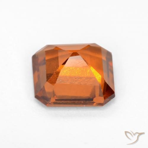 Hessonite Garnet Gemstone in 7 x 7 mm (calibrated) Size for Sale, Hessonite Garnet Stone in Deep Orange Color