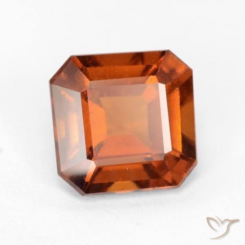1.97 ct Orange Hessonite Garnet Stone, Natural Hessonite Garnet in Octagon Facet Shape for Sale