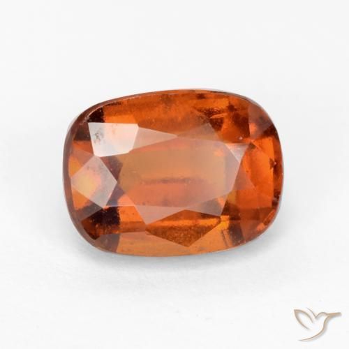 2.36 ct Orange Hessonite Garnet Stone, Natural Hessonite Garnet in Cushion-Cut Shape for Sale