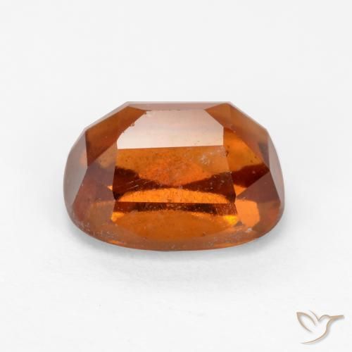 Hessonite Garnet Gemstone in 8 x 6 mm (calibrated) Size for Sale, Hessonite Garnet Stone in Medium-Dark Orange Color
