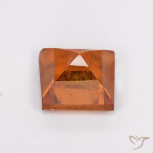 Hessonite Garnet Gemstone in 6 x 6 mm (calibrated) Size for Sale, Hessonite Garnet Stone in Deep Orange Color