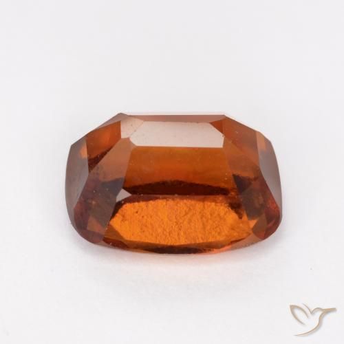 Hessonite Garnet Gemstone in 8.4 x 6.3 mm Size for Sale, Hessonite Garnet Stone in Deep Orange Color