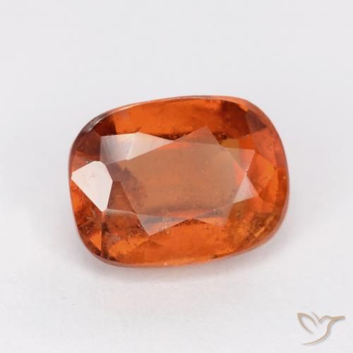 2.13 ct Orange Hessonite Garnet Stone, Natural Hessonite Garnet in Cushion-Cut Shape for Sale