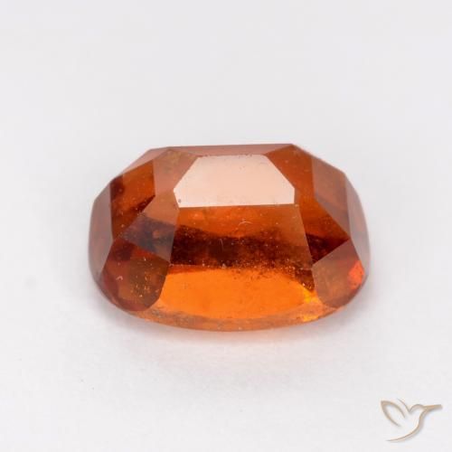 Hessonite Garnet Gemstone in 8 x 6 mm (calibrated) Size for Sale, Hessonite Garnet Stone in Medium Orange Color