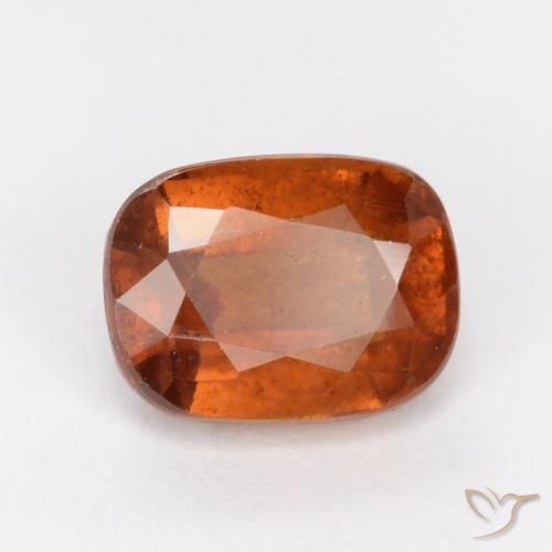 2.21 ct Orange Hessonite Garnet Stone, Natural Hessonite Garnet in Cushion-Cut Shape for Sale