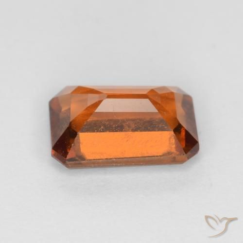 Hessonite Garnet Gemstone in 7.7 x 5.3 mm Size for Sale, Hessonite Garnet Stone in Deep Orange Color