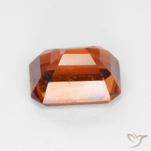 Hessonite Garnet Gemstone in 7.6 x 5.7 mm Size for Sale, Hessonite Garnet Stone in Deep Orange Color