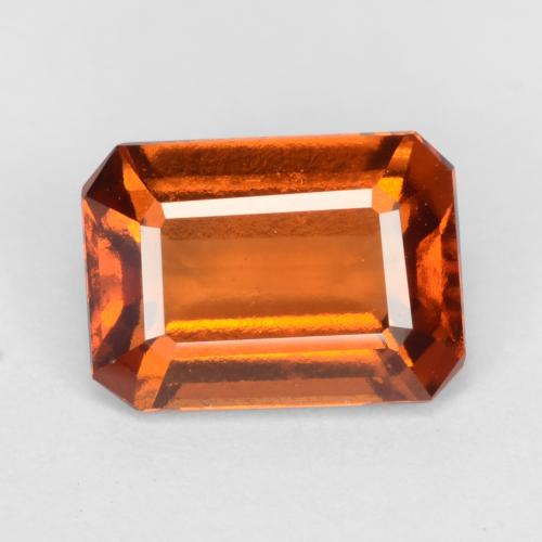 tieforange Hessonit-Granat Edelstein - 1.5ct Oktagon facettiert (ID: 548110)