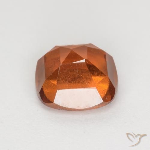 Hessonite Garnet Gemstone in 7 x 7 mm (calibrated) Size for Sale, Hessonite Garnet Stone in Medium Orange Color