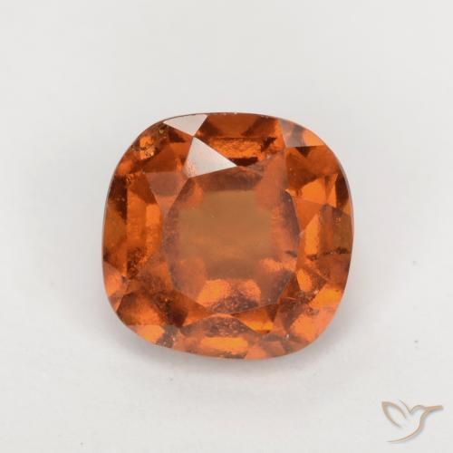 1.88ct Natural Medium-Dark Orange Hessonite Garnet, Cushion, VS-SI