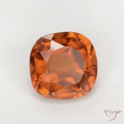 1.88 ct Orange Hessonite Garnet Stone, Natural Hessonite Garnet in Cushion-Cut Shape for Sale