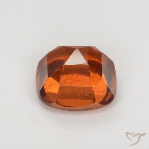 Hessonite Garnet Gemstone in 7 x 7 mm (calibrated) Size for Sale, Hessonite Garnet Stone in Deep Orange Color