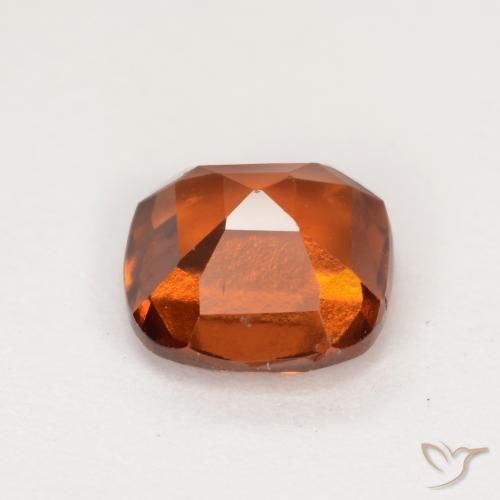 Hessonite Garnet Gemstone in 7 x 7 mm (calibrated) Size for Sale, Hessonite Garnet Stone in Medium Orange Color