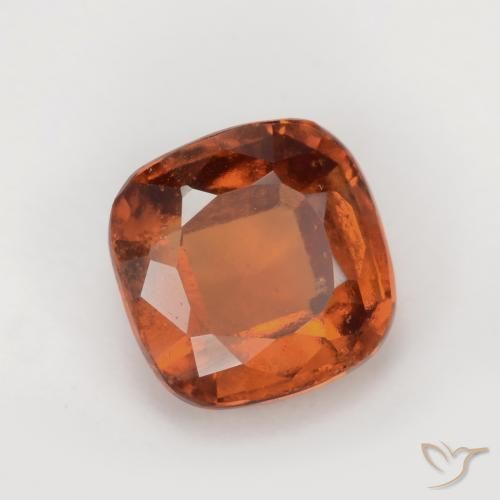 1.90 ct Orange Hessonite Garnet Stone, Natural Hessonite Garnet in Cushion-Cut Shape for Sale