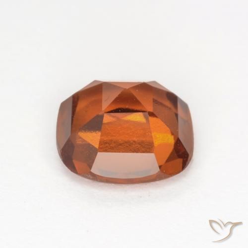 Hessonite Garnet Gemstone in 7 x 7 mm (calibrated) Size for Sale, Hessonite Garnet Stone in Deep Orange Color
