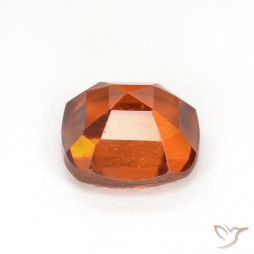 Hessonite Garnet Gemstone in 7 x 7 mm (calibrated) Size for Sale, Hessonite Garnet Stone in Deep Orange Color