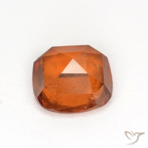 Hessonite Garnet Gemstone in 7 x 7 mm (calibrated) Size for Sale, Hessonite Garnet Stone in Deep Orange Color