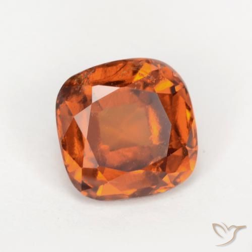 1.95 ct Orange Hessonite Garnet Stone, Natural Hessonite Garnet in Cushion-Cut Shape for Sale
