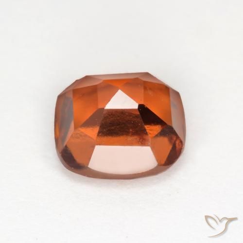 Hessonite Garnet Gemstone in 7 x 7 mm (calibrated) Size for Sale, Hessonite Garnet Stone in Deep Orange Color