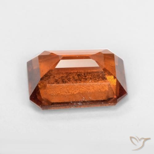 Hessonite Garnet Gemstone in 8 x 6 mm (calibrated) Size for Sale, Hessonite Garnet Stone in Deep Orange Color
