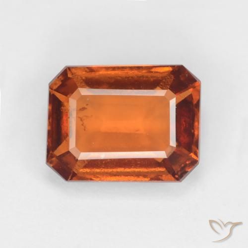 Красновато-оранжевый Гранат Гессонит Камень - 1.8ct Фасетный Октагон (ID: 548414)