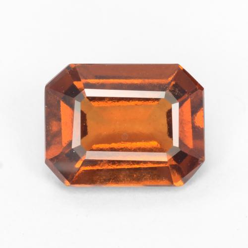 Темно-оранжевый Гранат Гессонит Камень - 1.3ct Фасетный Октагон (ID: 548418)