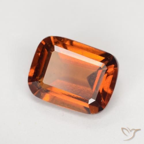 2.09 ct Orange Hessonite Garnet Stone, Natural Hessonite Garnet in Cushion-Cut Shape for Sale