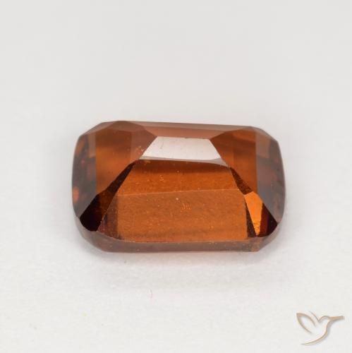 Hessonite Garnet Gemstone in 8.3 x 6.3 mm Size for Sale, Hessonite Garnet Stone in Medium Orange Color
