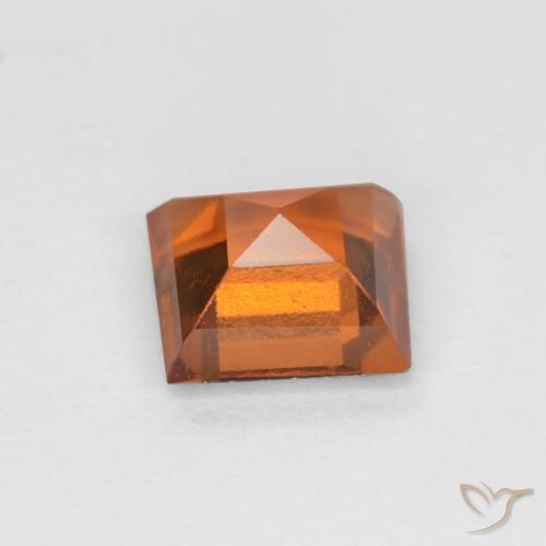 Hessonite Garnet Gemstone in 5.8 x 5.5 mm Size for Sale, Hessonite Garnet Stone in Medium Orange Color
