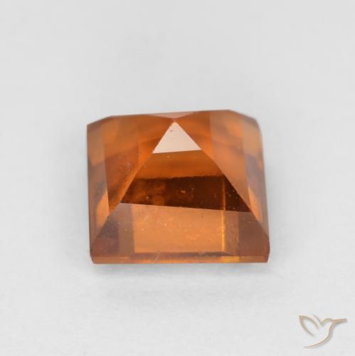 Hessonite Garnet Gemstone in 6 x 6 mm (calibrated) Size for Sale, Hessonite Garnet Stone in Deep Orange Color