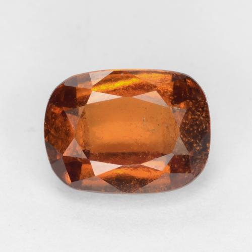 Naranja oscuro Granate Hesonita Gema - 2.1ct Corte en Forma Cojín (ID: 548544)